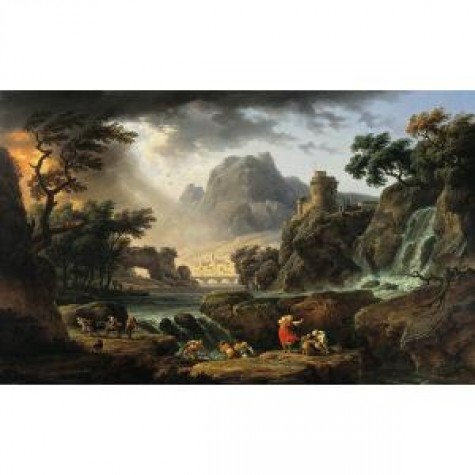 Mountain Landscape with Approaching Storm