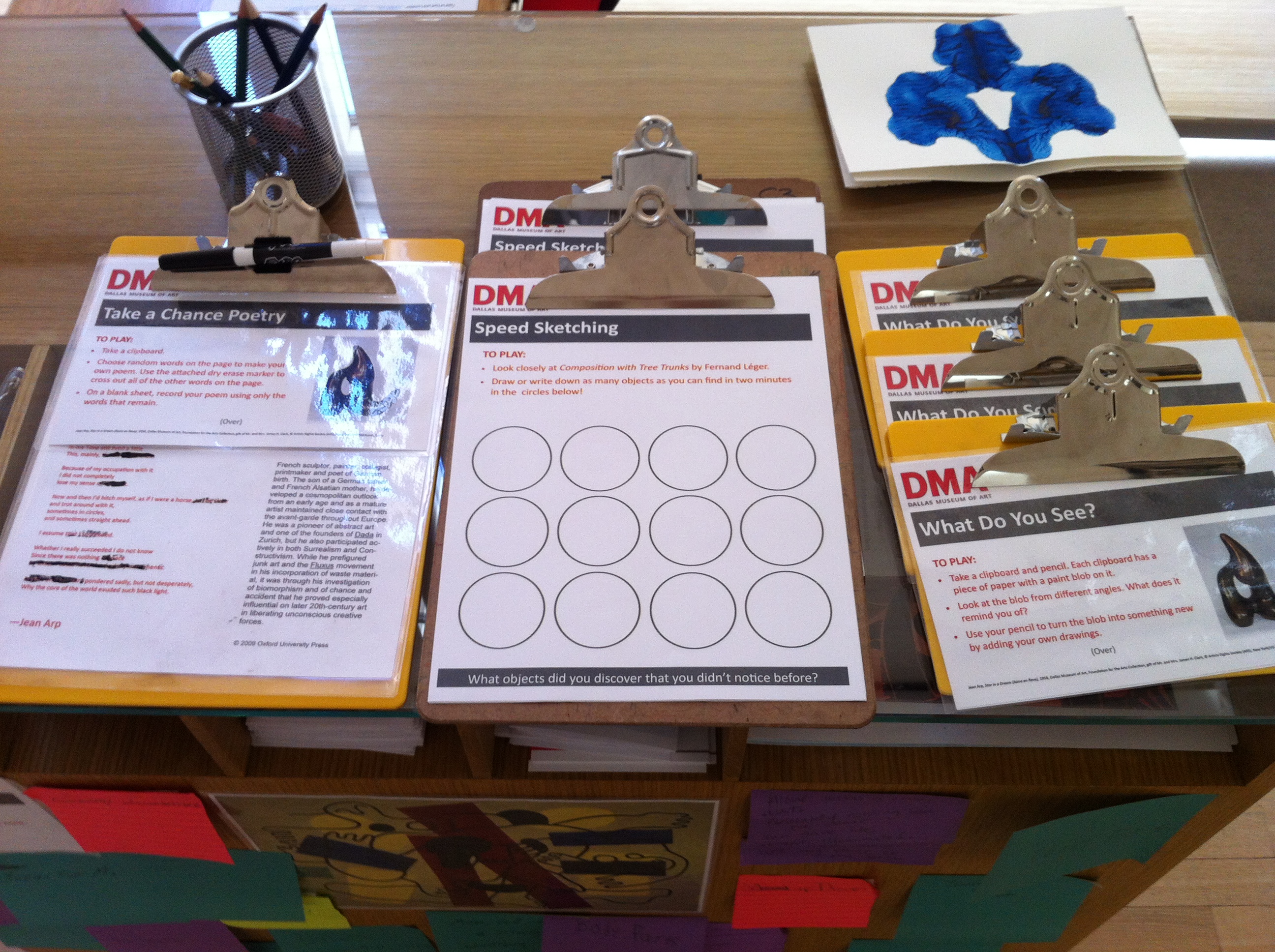 Stop by our new Art Cart in the Museum galleries.