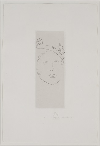 Henri Matisse, Loulou, 1914, etching, Dallas Museum of Art, Foundation for the Arts Collection, gift of the Wendover Fund