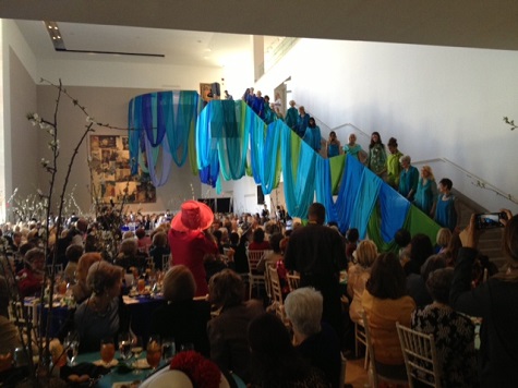 Dallas League Members and models during Art in Bloom 2013