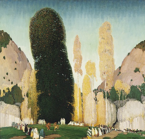 Victor Higgins, A Mountain Ceremony, c. 1930, oil on canvas, Dallas Museum of Art, anonymous gift