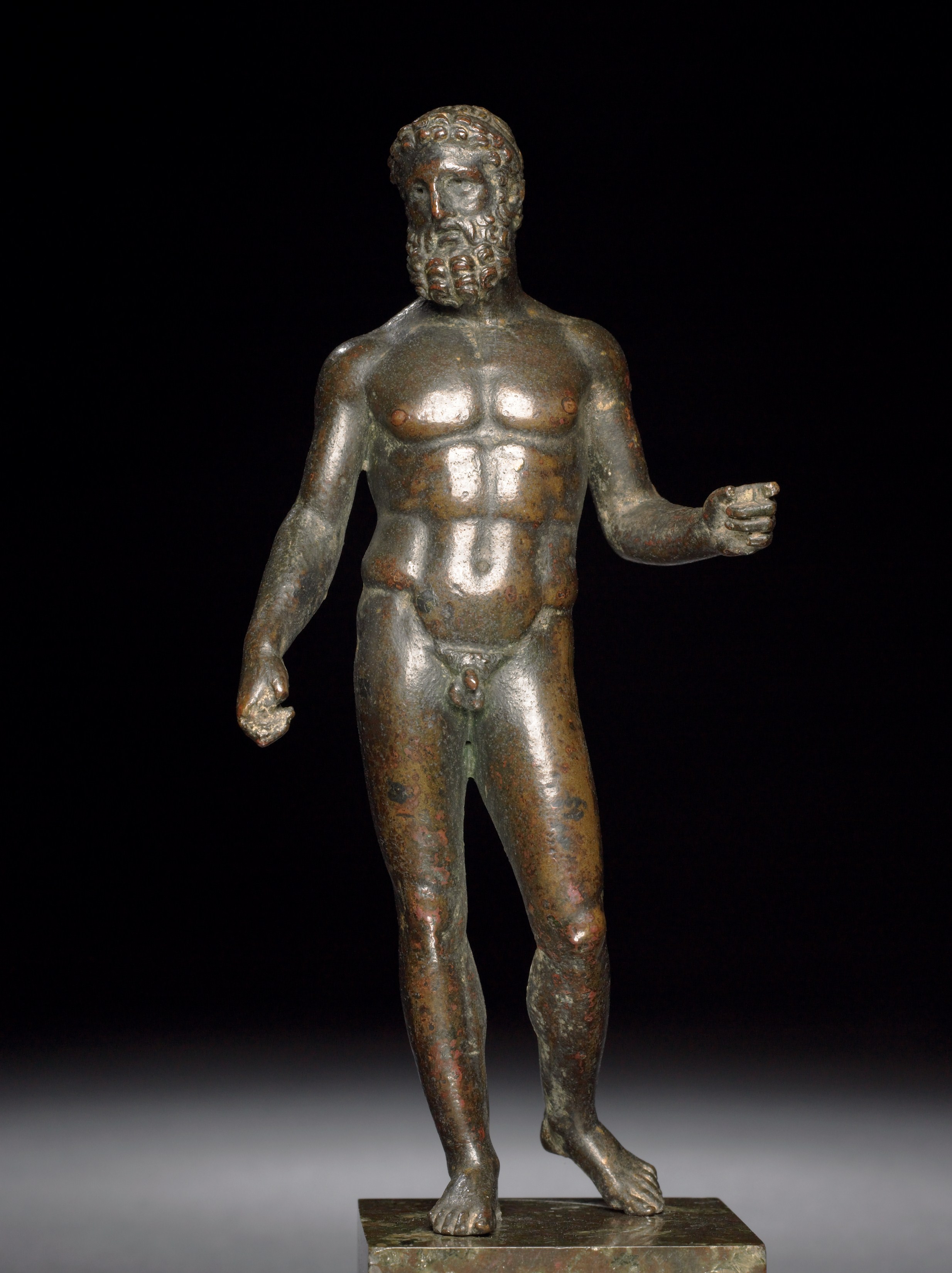 Bronze statue of Zeus, Roman period, first century AD, after Greek original of about 440 BC, said to be from Greece, GR 1824,0446.16 (Bronze 910 AN381063001) © The Trustees of the British Museum (2013). All rights reserved.