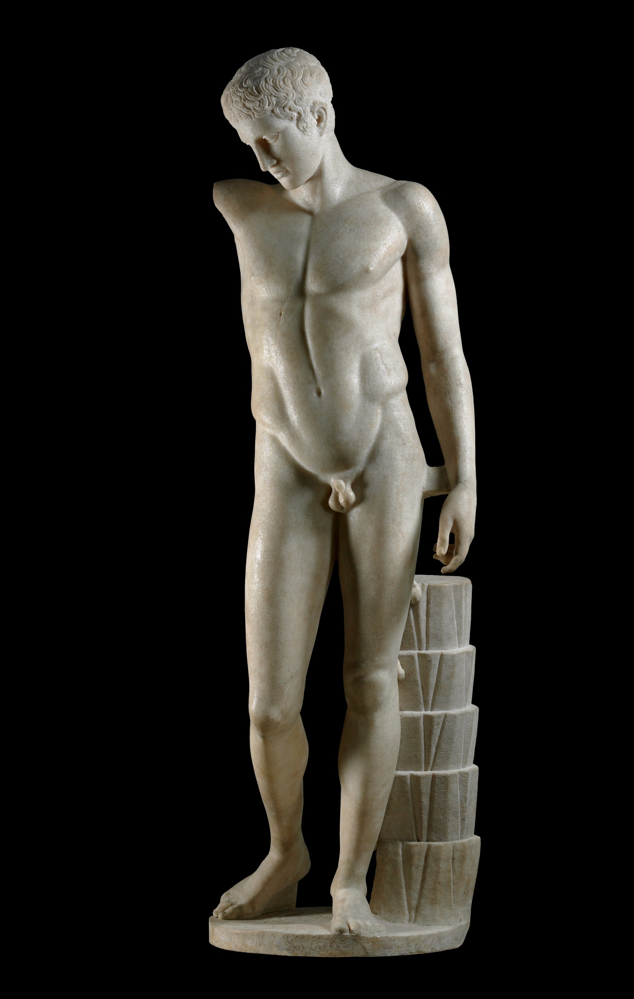 Marble statue of a victorious athlete, Roman period, first century AD, after a lost Greek original of about 430 BC, GR 1857,0807.1 (Sculpture 1754) © The Trustees of the British Museum (2013). All rights reserved.