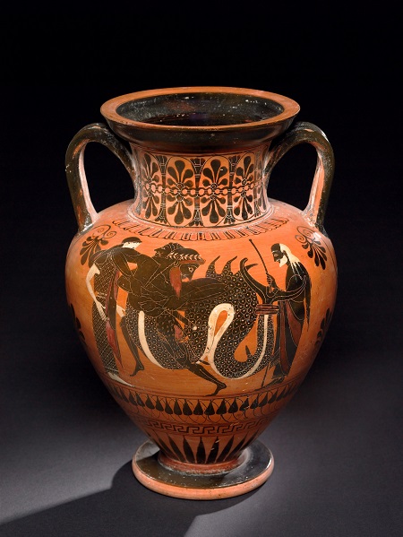 Black-figure neck amphora, Greek, 520–510 BC, from Vulci, Italy, GR 1836,0224.106 (Vase B224), © The Trustees of the British Museum (2013). All rights reserved.