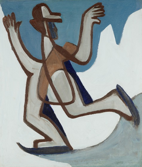 Ernst Ludwig Kirchner, Ice Skater (verso), 1929–30, oil on canvas, Dallas Museum of Art, The Eugene and Margaret McDermott Art Fund, Inc.