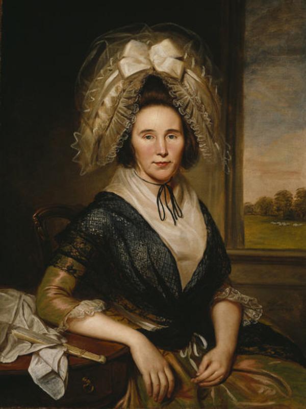Charles Willson Peale, Rachel Leeds Kerr, 1790, oil on canvas, Dallas Museum of Art, gift of the Pauline Allen Gill Foundation