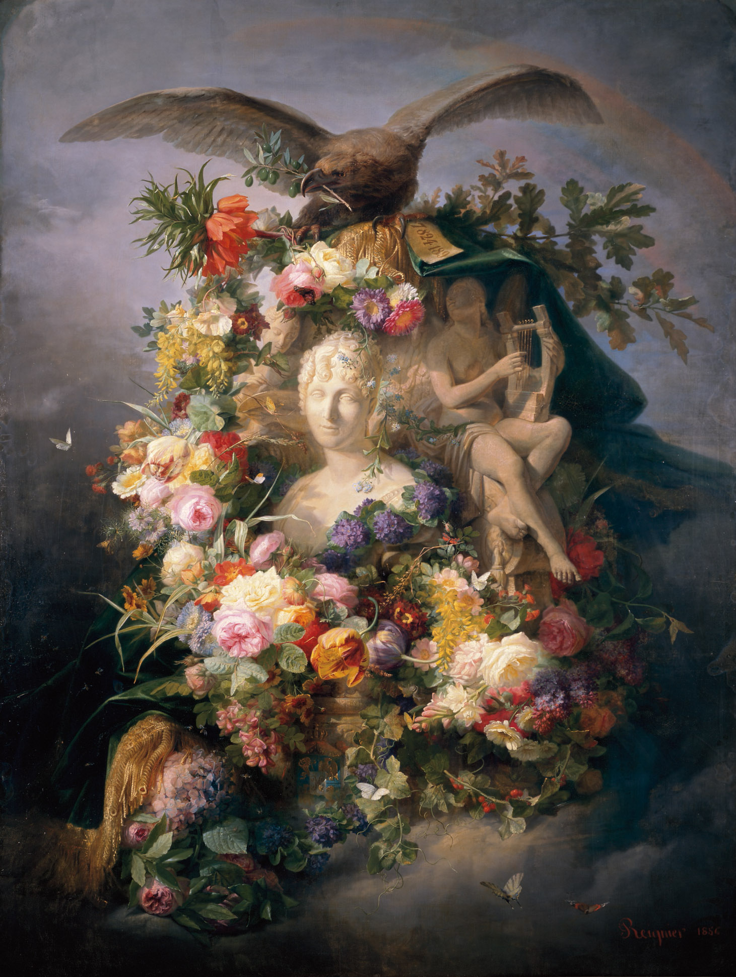 Jean Marie Reignier, Homage to Queen Hortense, 1856