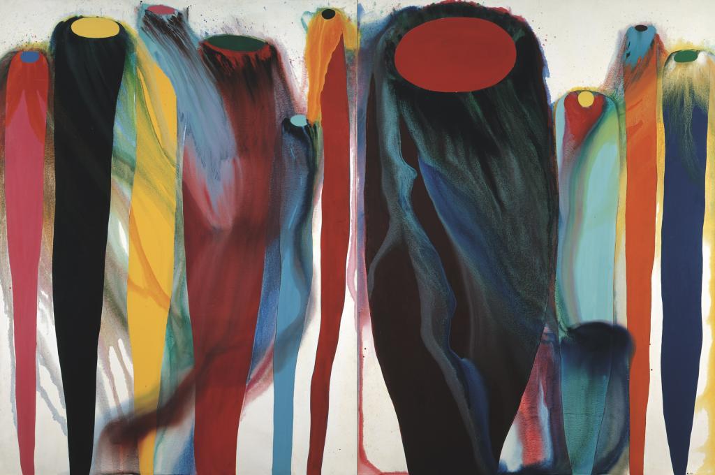 Sadamasa Motonaga, Work 66-1, 1966, oil and synthetic resin on canvas, The National Museum of Modern Art, Tokyo © 2015 Estate of Motonaga Sadamasa