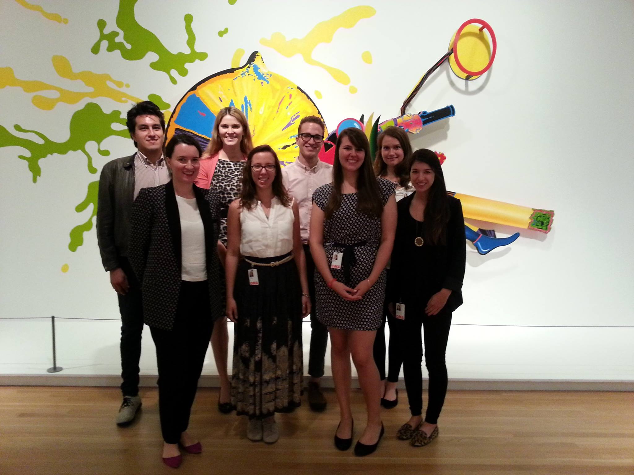 The Interns on their first day at the DMA