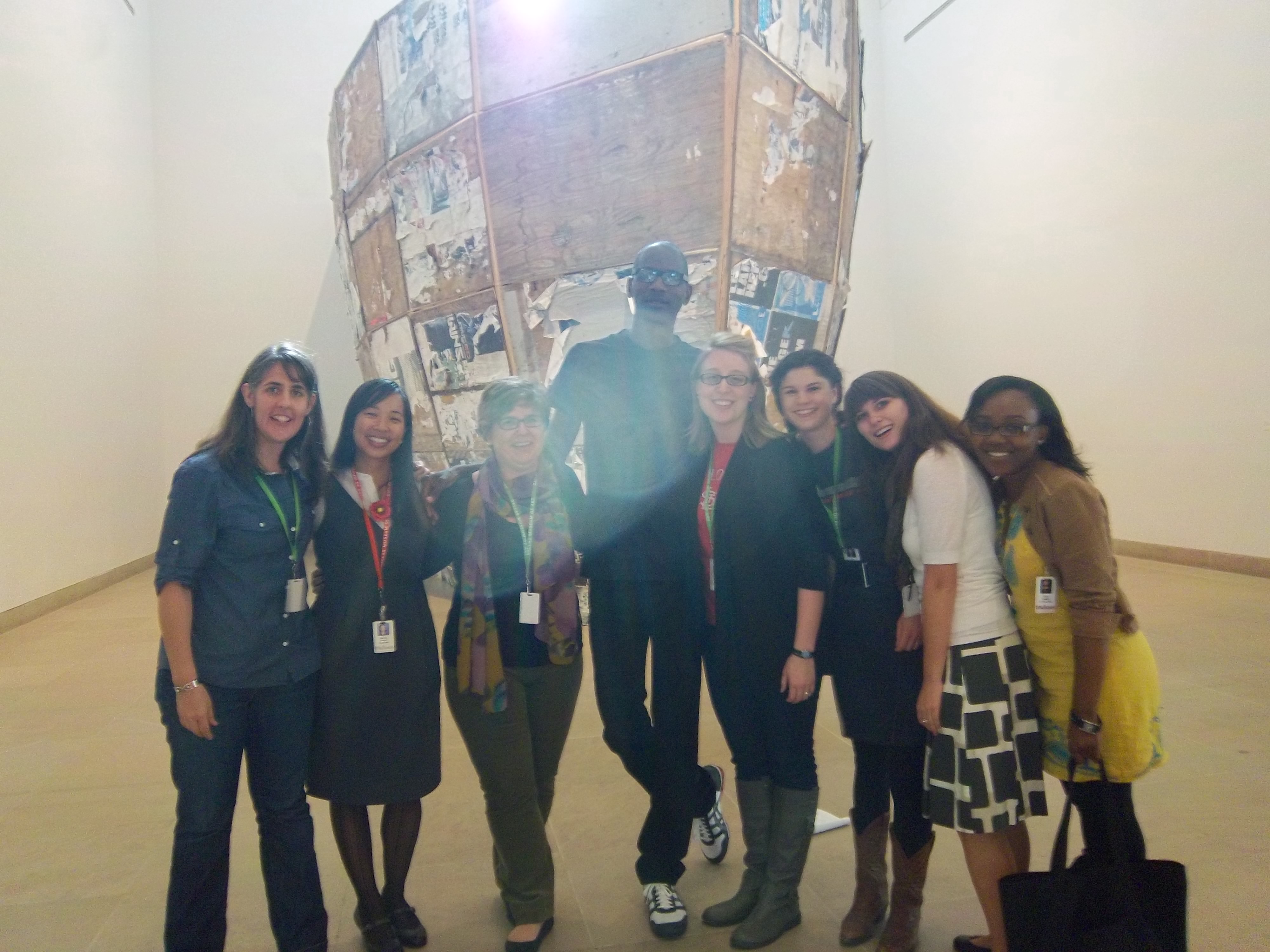 Mark Bradford with DMA Educators