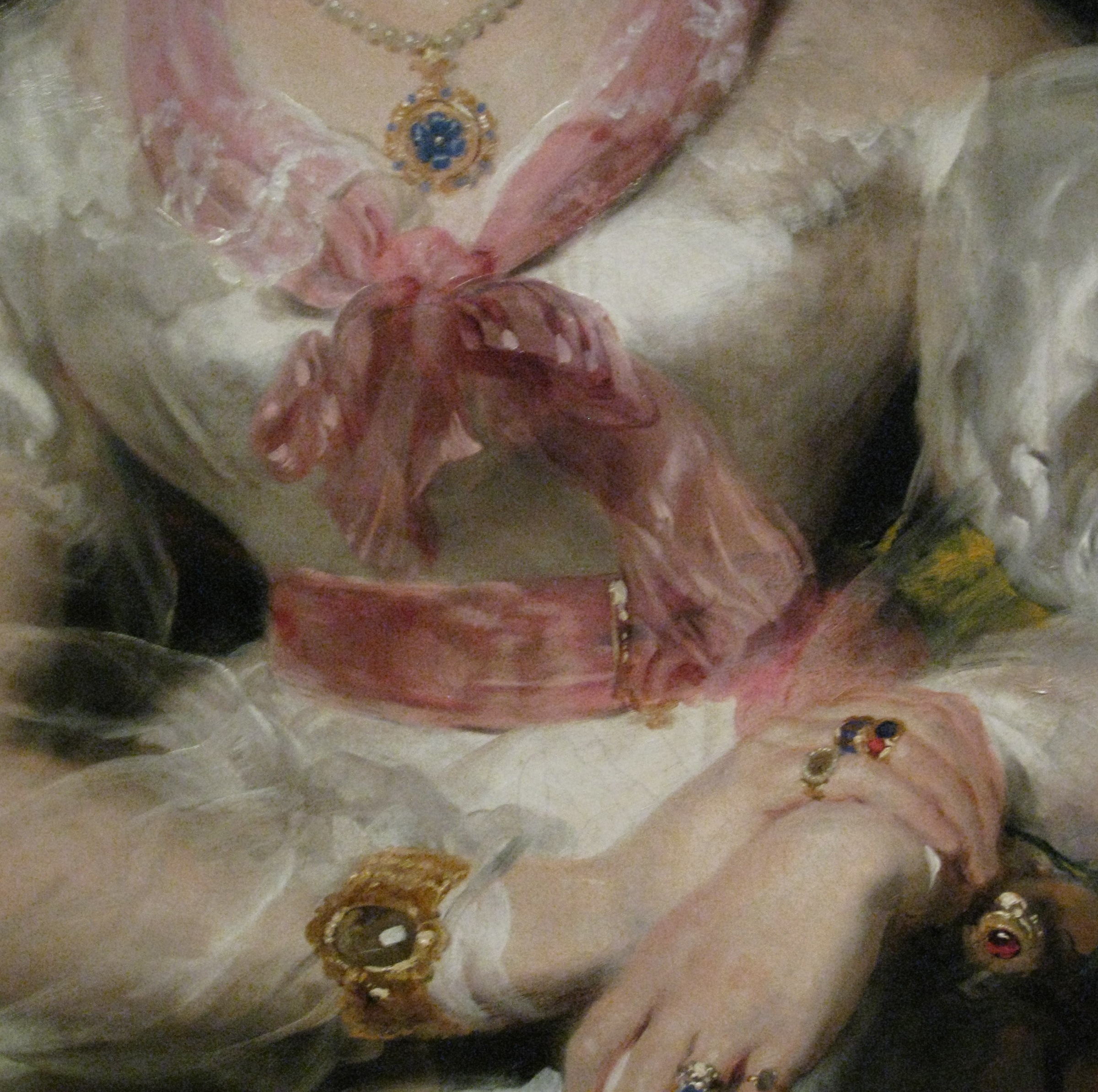 Detail of Portrait of the Honorable Mrs. Seymour Bathurst by Sir Thomas Lawrence, 1828