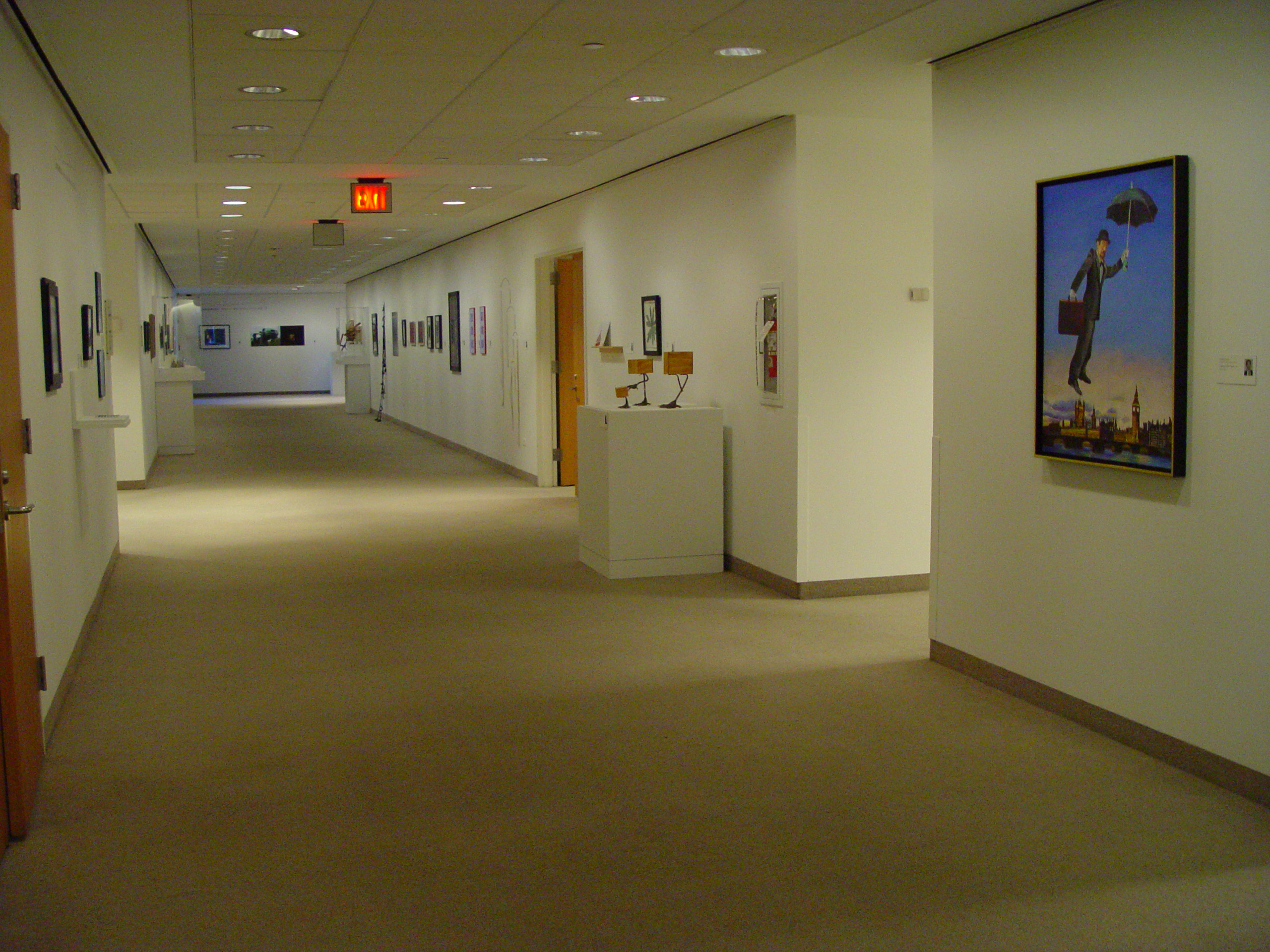 Staff Show view down hallway