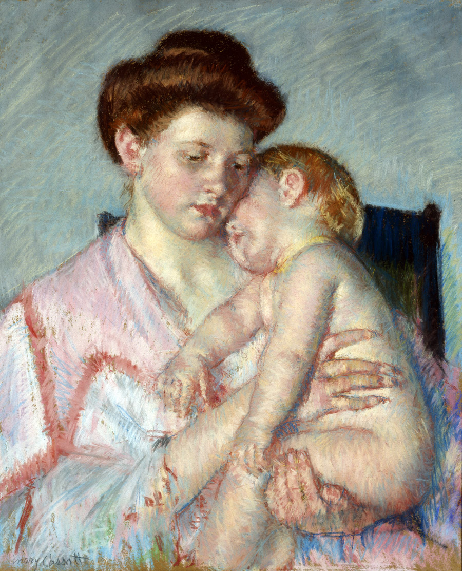 Sleepy Baby, Mary Cassatt, c. 1910, Dallas Museum of Art Munger Fund, 1952.38.M