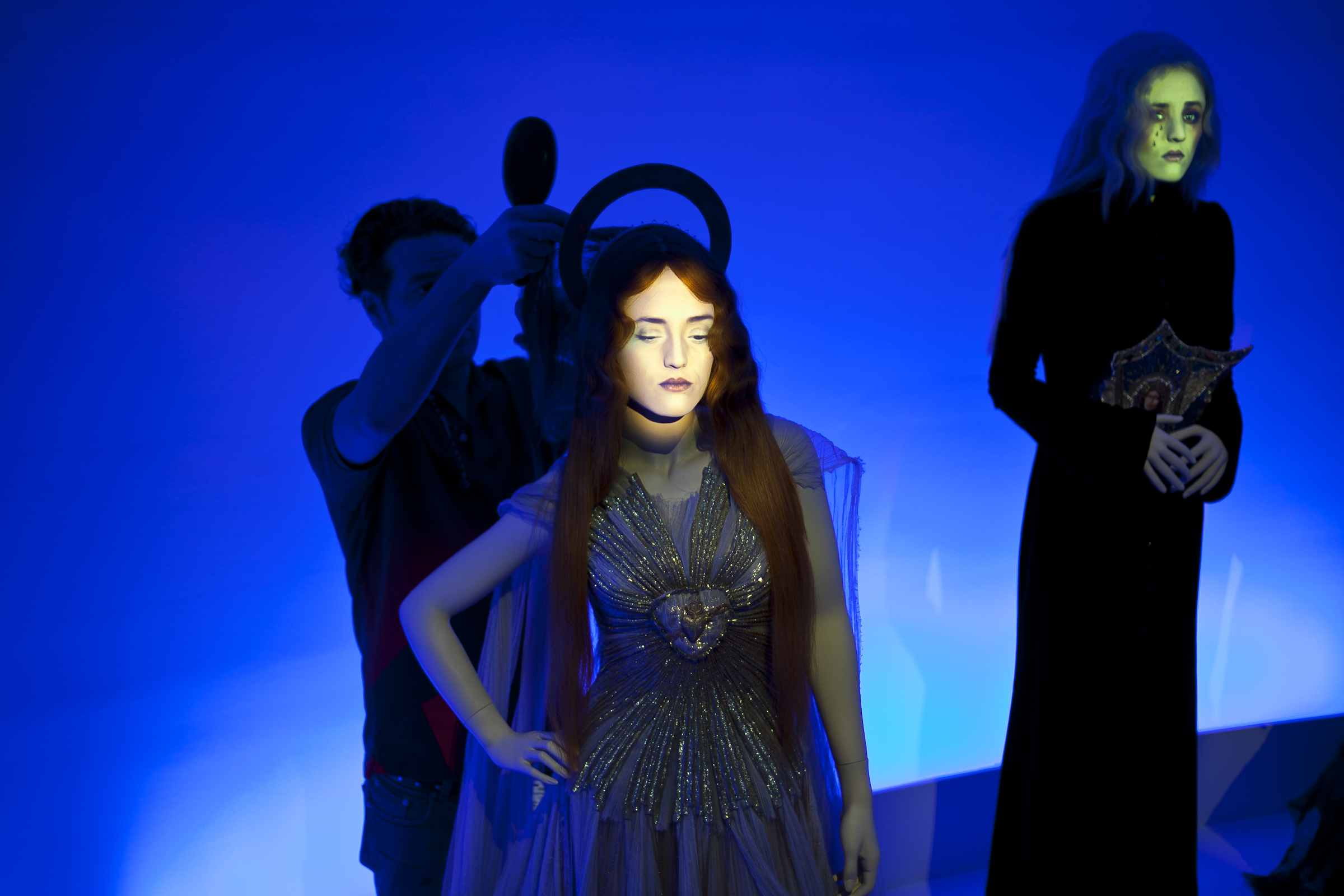 The Fashion World of Jean Paul Gaultier: From the Sidewalk to the Catwalk Mannequin installation.