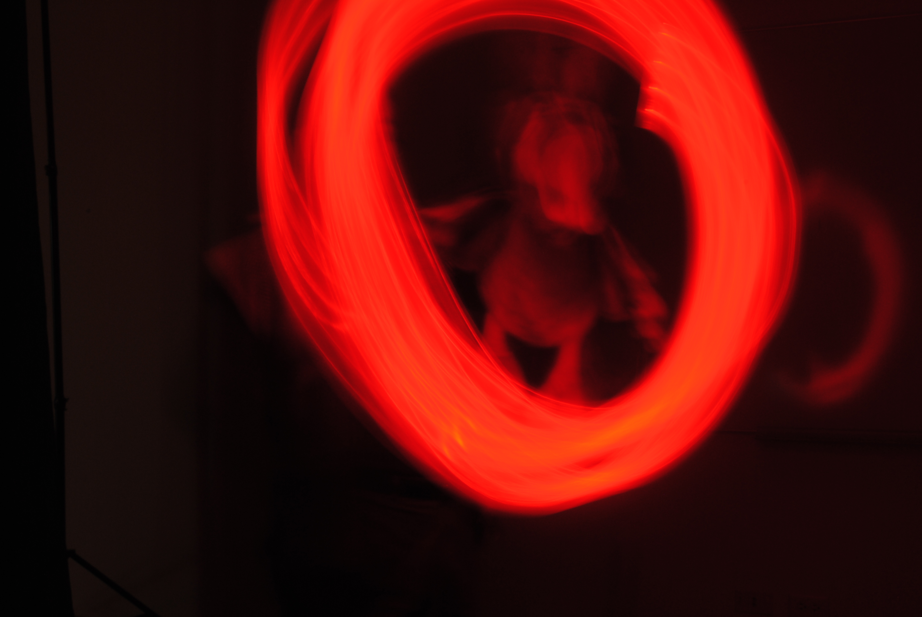 Arturo making his own drawing with light!