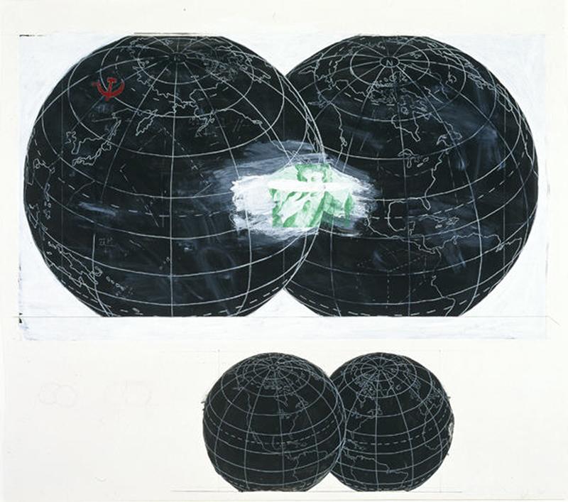 Study for "Worlds Collide"