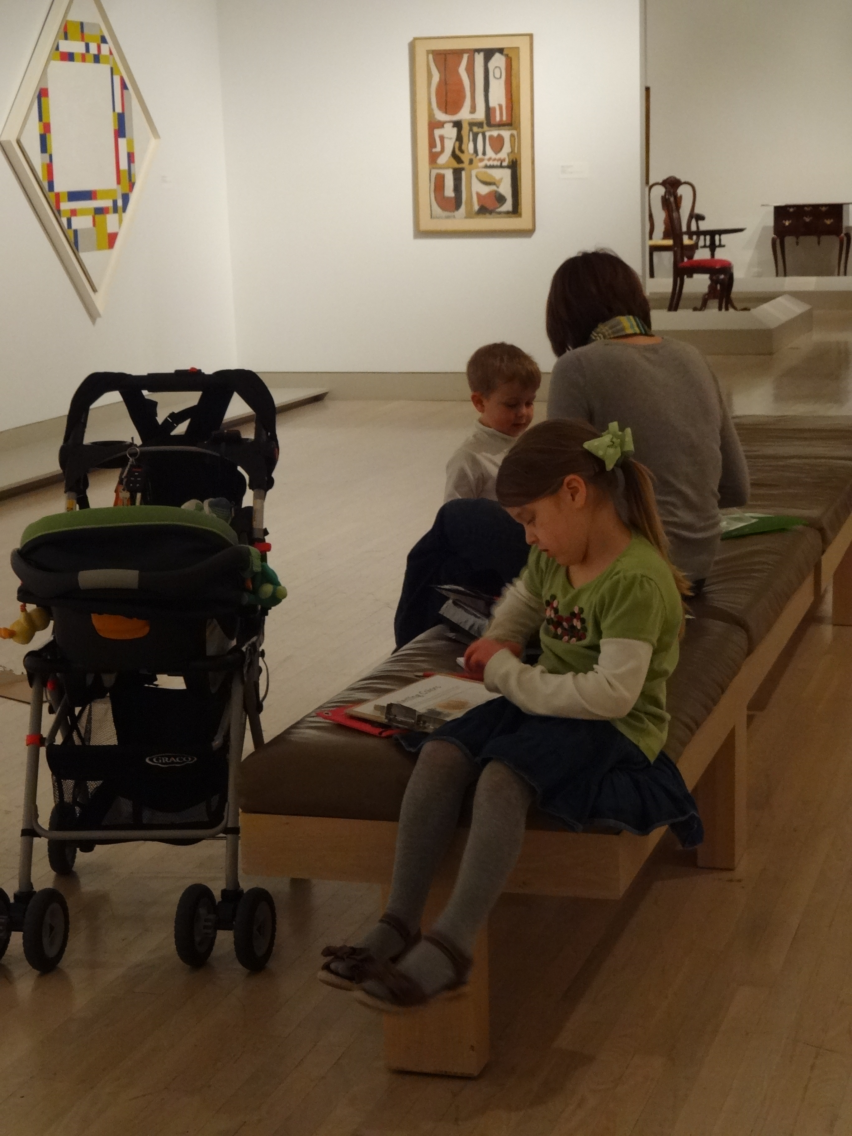 Working on separate Tote Bag activities