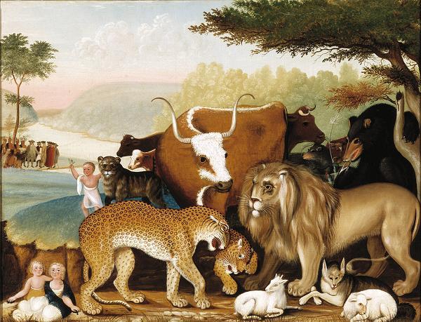 Edward Hicks, The Peaceable Kingdom, c. 1846-1847, Dallas Museum of Art, The Art Museum League Fund
