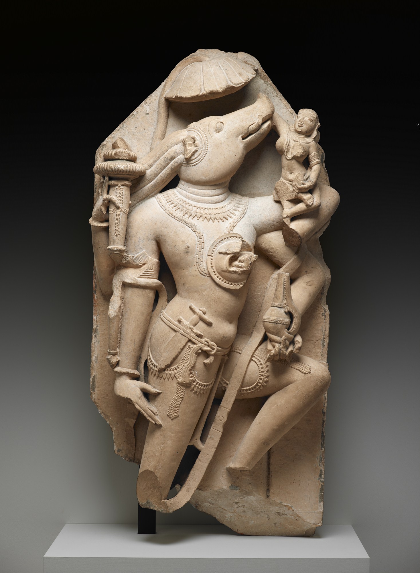 Vishnu as Varaha, 10th century, Dallas Museum of Art, gift of David T. Owsley via the Alvin and Lucy Owsley Foundation and the Alconda-Owsley Foundation, E.E. Fogelson and Greer Garson Fogelson Fund, General Acquisitions Fund, Wendover Fund, and gift of Alta Brenner in memory of her daughter Andrea Bernice Brenner-McMullen