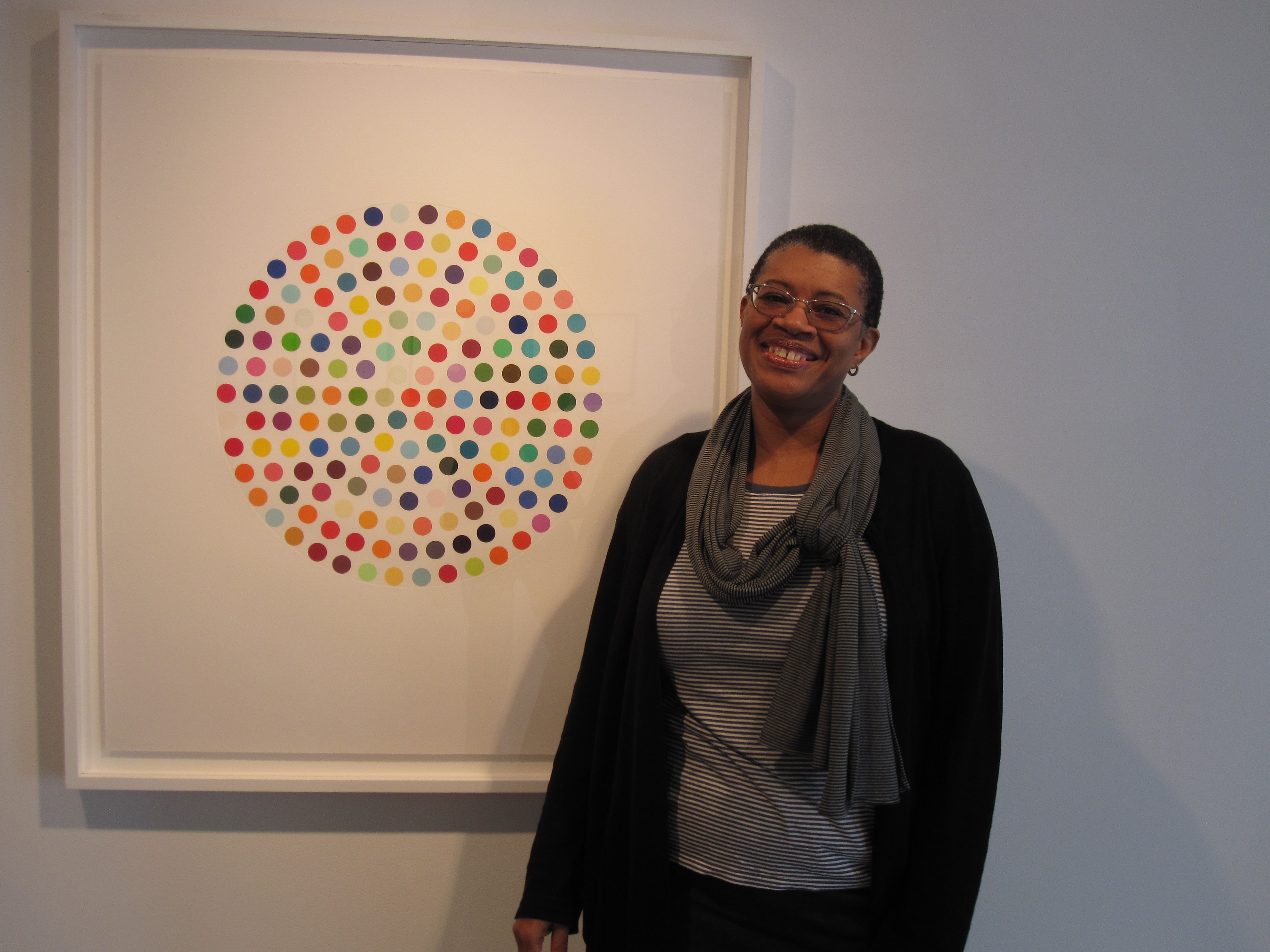 In a Tokyo art gallery during U.S./Japan Friendship Commission Creative Artist Fellowship 