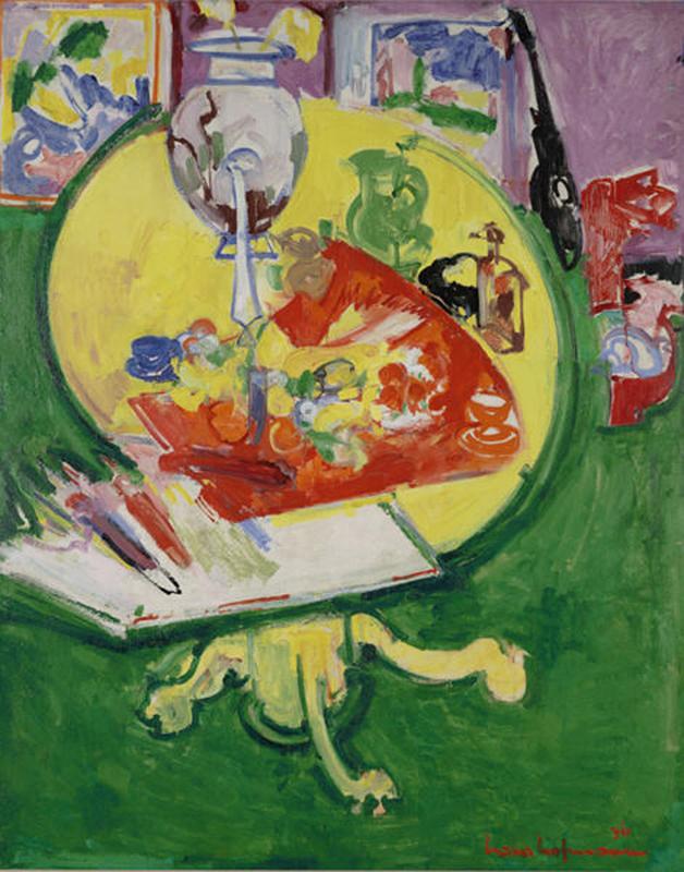 Hans Hofmann, Untitled (Yellow Table on Green), 1936, Dallas Museum of Art, fractional gift of The Rachofsky Collection in honor of Dr. Dorothy Kosinski, the Barbara Thomas Lemmon Curator of European Art