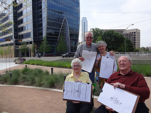 Two couples in the Meaningful Moments group