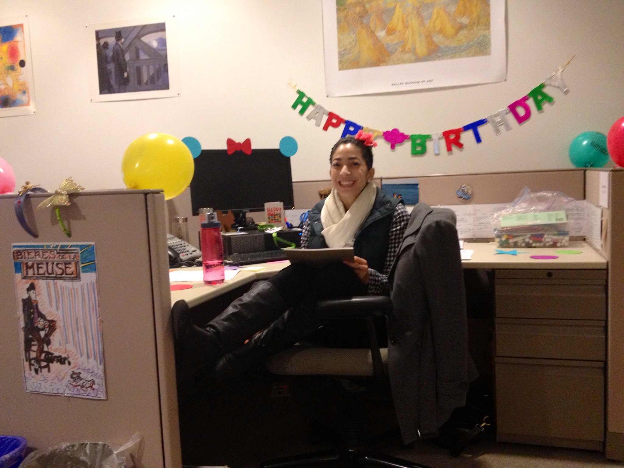 Pilar celebrates her birthday at the DMA!