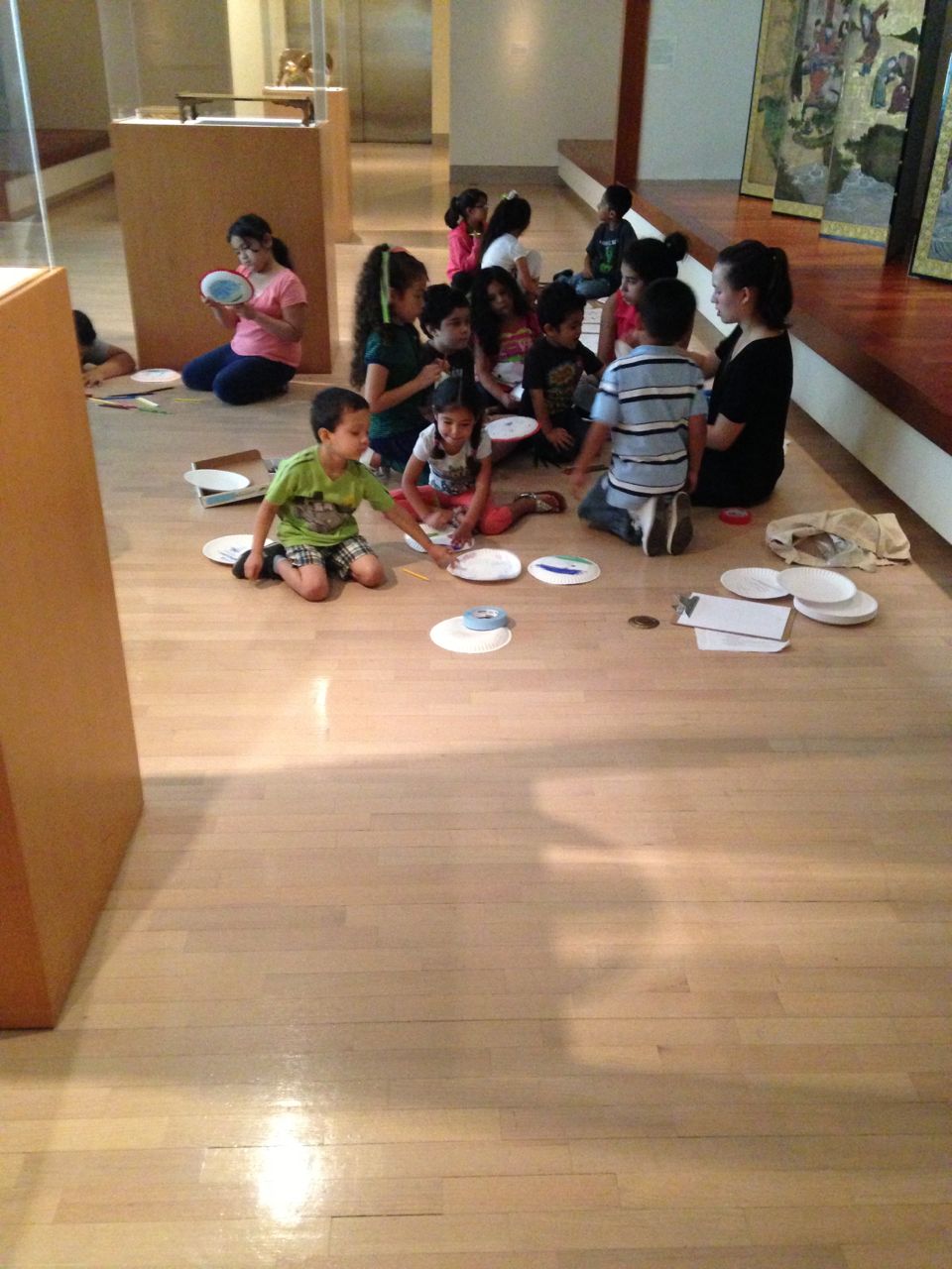 Participants were invited to bring their children, who made art projects in the Museum galleries with DMA and MAP staff.