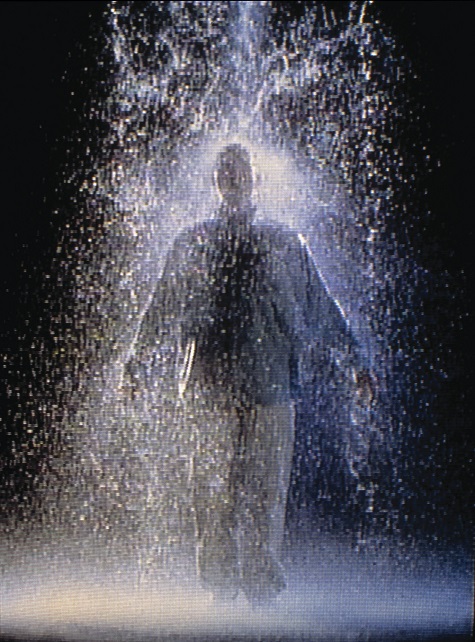 Bill Viola, The Crossing, 1996, two-channel videosound installation ...