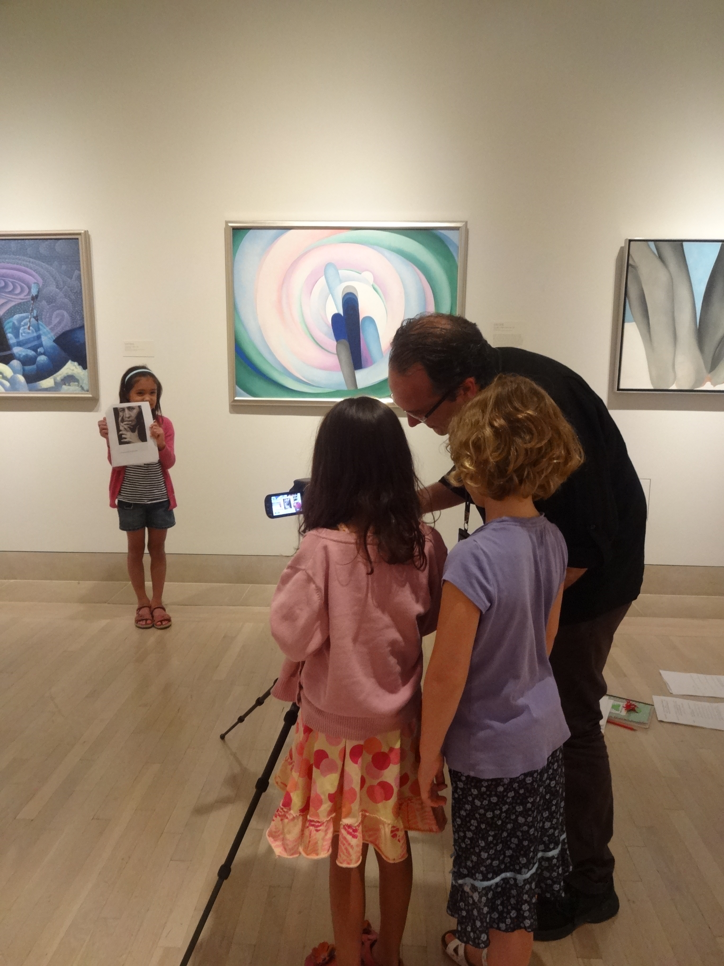 Shooting B-roll for our Art Newscast with Ted Forbes