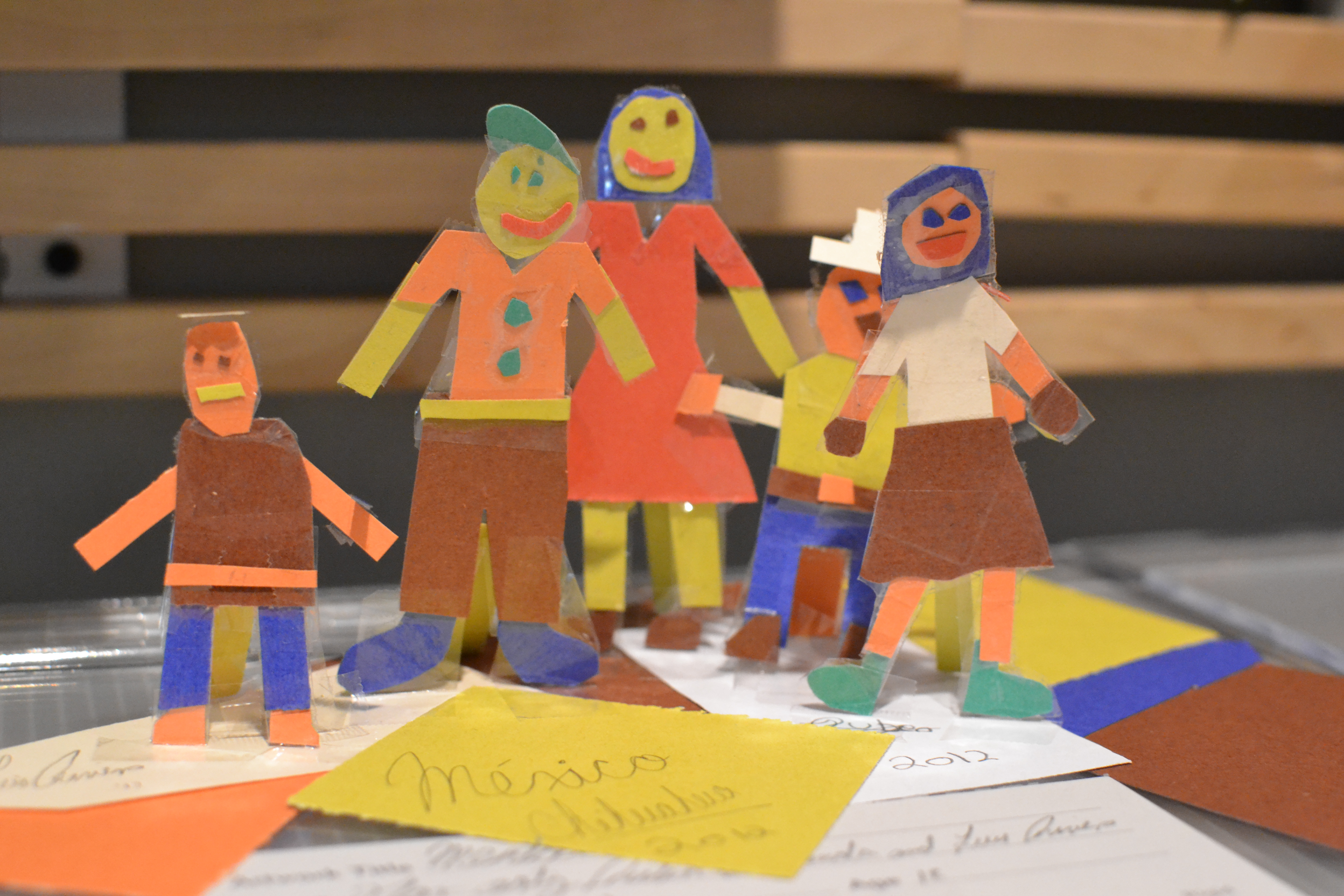 Visitors created family portraits inspired by a work of art in C3. 