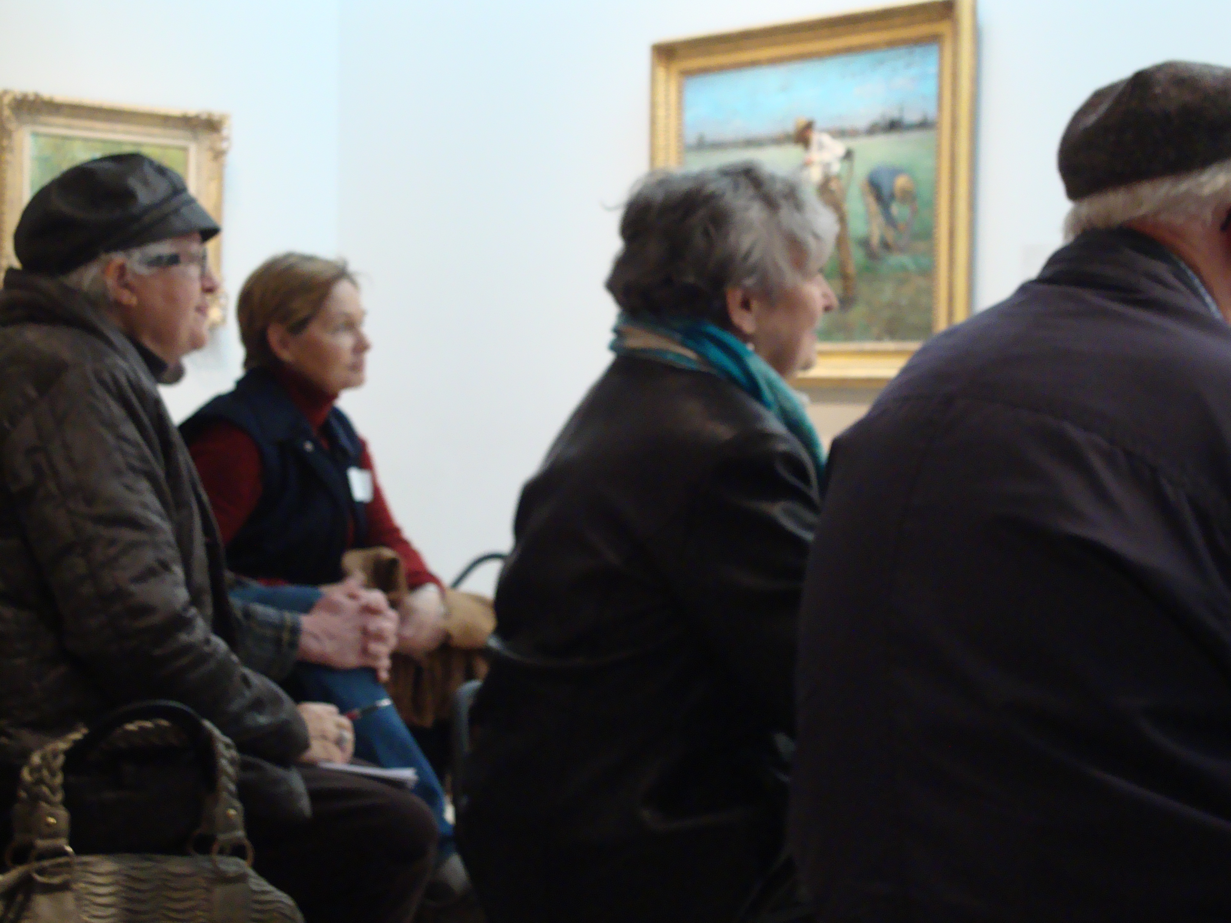 Meaningful Moments participants in the gallery