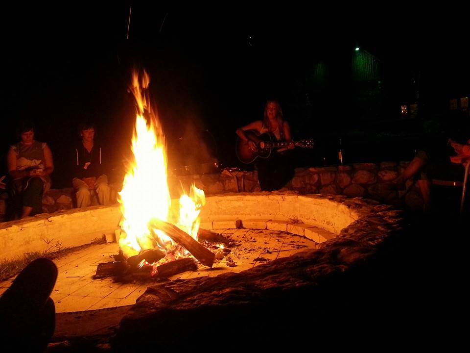 Campfire music with Mandy