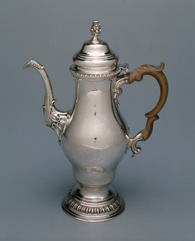 Coffeepot, c. 1780-1785, Joseph Anthony Jr., maker, Dallas Museum of Art, gift of the Alvin and Lucy Owsley Foundation, The Eugene and Margaret McDermott Art Fund, Inc., and Mr. and Mrs. H. Ross Perot