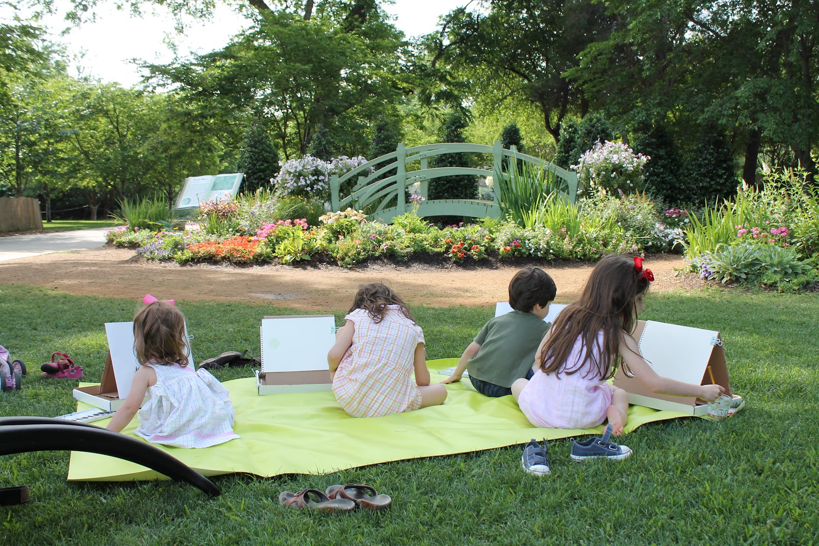 Painting like Monet at the Arboretum