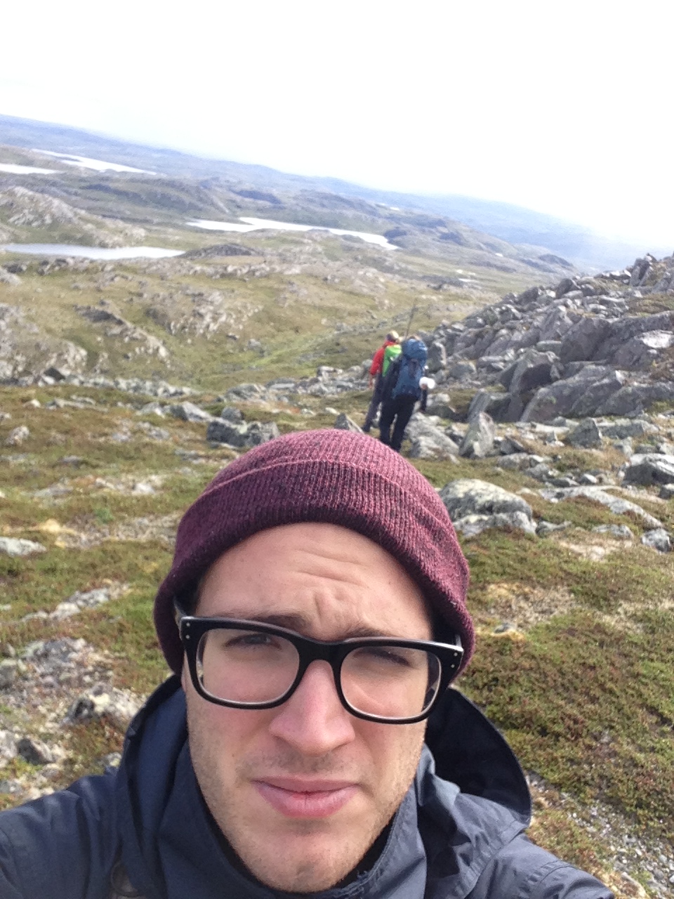 Eliel worked at a fishery in Norway over the summer