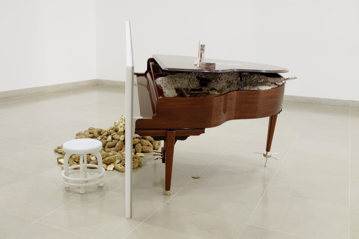 Matthew Barney, The Cloud Club, 2002, mixed media, Dallas Museum of Art, Contemporary Art Fund: Gift of Arlene and John Dayton, Mr. and Mrs. Vernon E. Faulconer, Mr. and Mrs. Bryant M. Hanley, Jr., Marguerite and Robert K. Hoffman, Cindy and Howard Rachofsky, Deedie and Rusty Rose, Gayle and Paul Stoffel, and three anonymous donors; DMA/amfAR Benefit Auction Fund; and Roberta Coke Camp Fund, © 2002 Matthew Barney, courtesy Barbara Gladstone, 2003.24.1.A-D