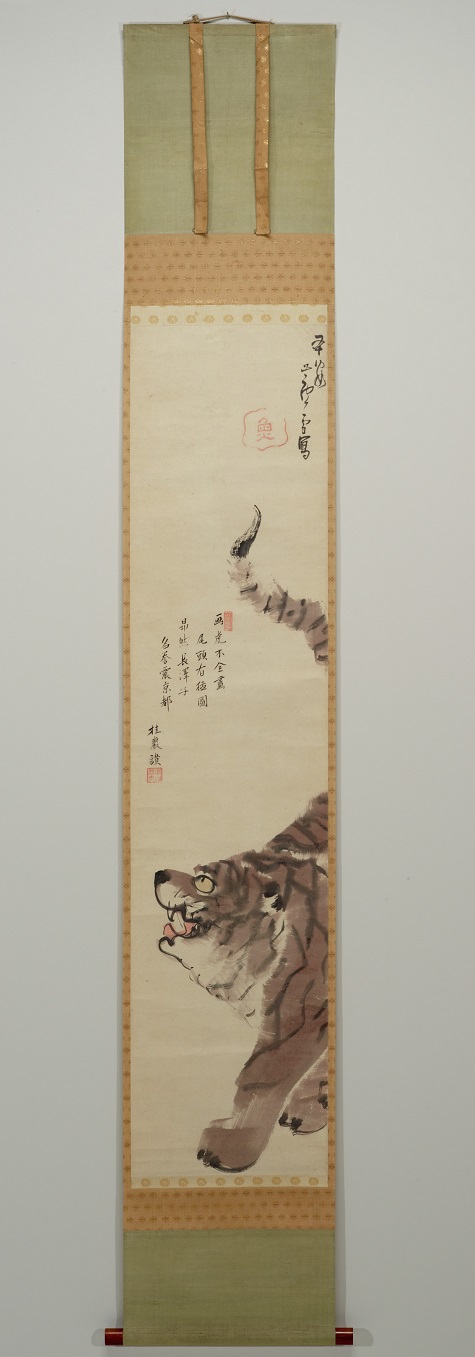 Nagasawa Rosetsu, Tiger, Edo, after 1792, ink and color on paper, Dallas Museum of Art, General Acquisitions Fund 1972.13