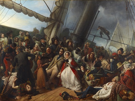 François–Auguste Biard, Seasickness on an English Corvette, 1857, oil on canvas, Dallas Museum of Art, gift of J.E.R. Chilton 2011.27
