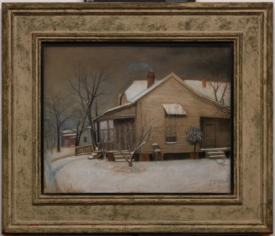 East Dallas House in Snow